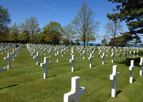 “The sacrifices of all the other soldiers buried in Normandy allowed me to live in a world free of tyranny,” said Troublefield.